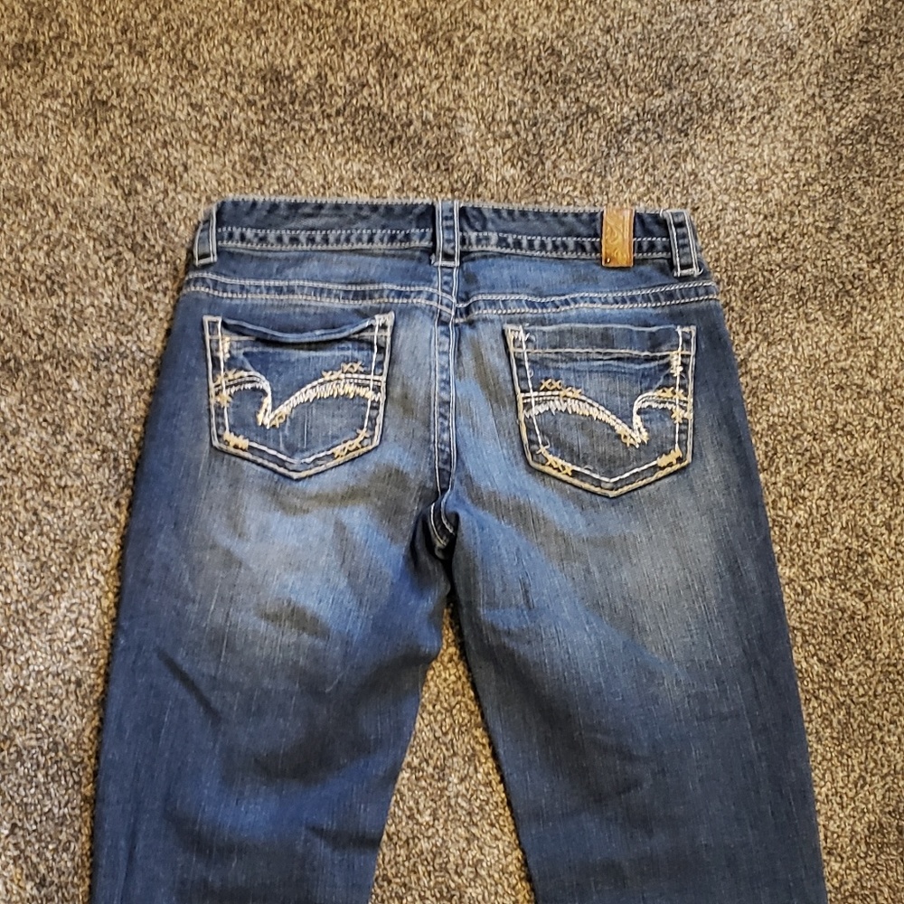 Maurices ThickStitch Embellished Flared Boot Jeans